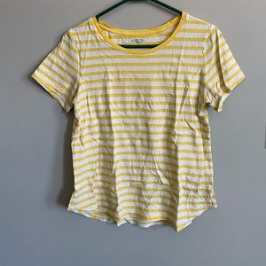Yellow striped tshirt